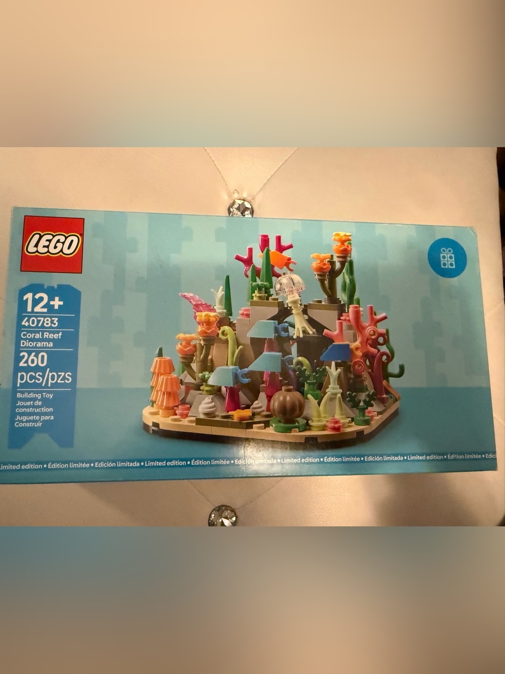 LEGO Coral Reef Diorama - Blue, Green, Pink, Orange, Tan